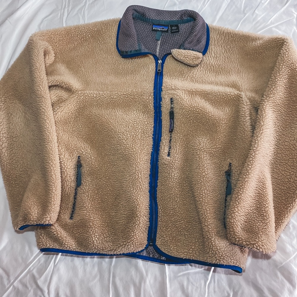 RARE VINTAGE RETRO X- PATAGONIA FULL ZIP TEDDY